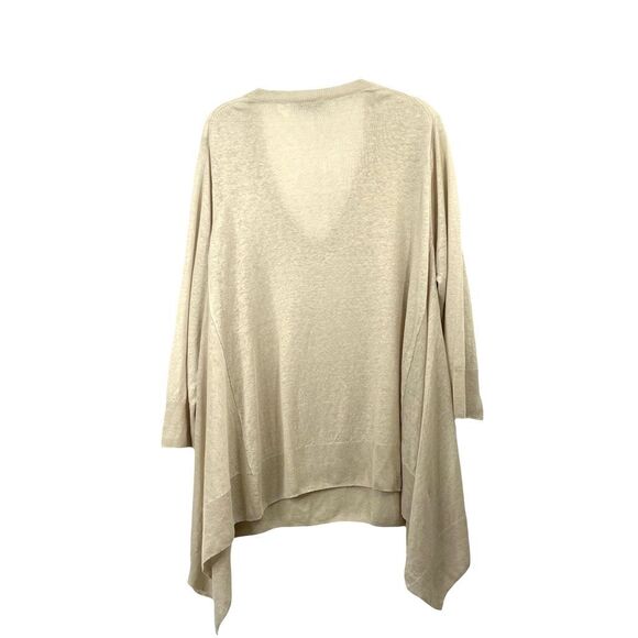 Acrobat 100% linen boxy top blouse Size 3X neutral  boho lagenlook‎ - Picture 6 of 6